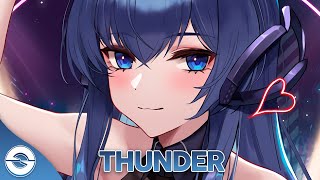 Nightcore  Thunder Gabry Ponte LUMX Prezioso  Lyrics [upl. by Ahsinauq]