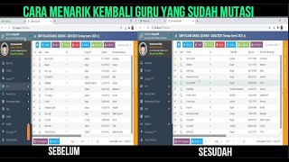 Menarik Kembali Guru MutasiKeluar Ke Dapodik Sekolah Asal [upl. by Ylam187]