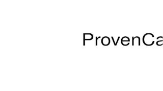 How to pronounce ProvenCal [upl. by Ritchie772]