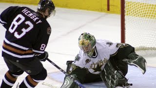 Patrik Stefan misses empty net and Ales Hemsky sends game to OT  Stars VS Oilers  January 4 2007 [upl. by Seed897]