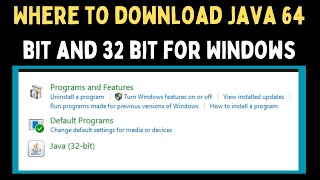 Where to Download Java 64 Bit and 32 Bit for Windows 11 [upl. by Chally]