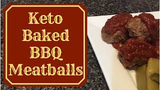 Keto Baked BBQ Meatballs [upl. by Girhiny]