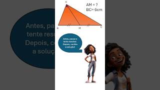 Mediana relativa à hipotenusa matematica geometriabasica enem [upl. by Doowle]