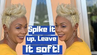 Relaxer free  Blonde Short cut [upl. by Dow]