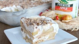 How To Make No Bake Apple Delight  Dessert  Six Sisters Stuff [upl. by Elyl438]