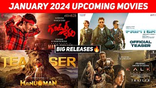 Top 15 Upcoming Big Movies Releasing January 2024 Hindi  Upcoming Bollywood amp South Indian films [upl. by Nelloc277]