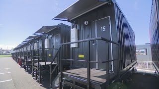 コンテナ型ホテルが丸亀市にオープン 災害時はすぐに移動させて仮設住宅として活用も 香川 [upl. by Yvor]