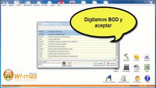 Grupo wimax 08 PARAMETRIZAR BODEGA PRINCIPAL [upl. by Wellesley]