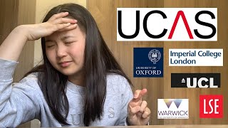 my ucas decision reactions  full application journey oxford imperial ucl lse warwick [upl. by Ahsieki]