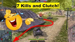 WoT Blitz  Perfect Clutch 7 Kills but No Raseiniai Heroes Medal  LoL [upl. by Janith]