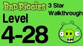 Bad Piggies 428 Flight in the Night Level 428 3 Star Walkthrough  WikiGameGuides [upl. by Nnylidnarb941]