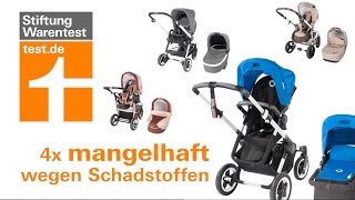 Test Kinderwagen Auch Bugaboo wegen Schadstoffen mangelhaft [upl. by Vonni]