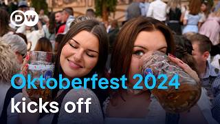 Oktoberfest in Munich opens under tight security  DW News [upl. by Mcmullan]