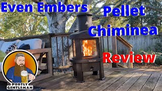 Even Embers Pellet Chiminea Patio Heater [upl. by Golanka]