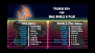 Taurus GX4 vs SampW Shield 9 Plus [upl. by Jo-Anne403]