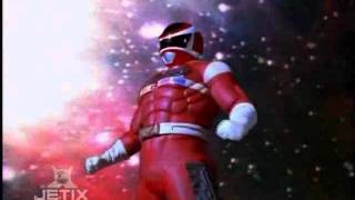 Red Battlized Ranger Transformation First Battlizer  In Space  Power Rangers Official [upl. by Keener996]