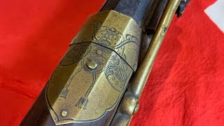 Japanese Tanegashima Matchlock Musket Antique Arquebus SakaiLeaves Ashigaru [upl. by Pardo]