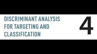 Chapter 4  Discriminant Analysis and Classification Example [upl. by Ruyle664]