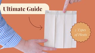 Your guide to pleats Learn all about sewing pleats [upl. by Hembree]