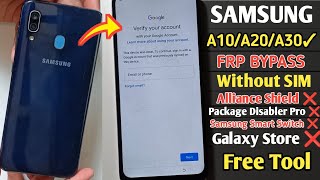 Samsung A10A20A30 FRP Bypass Android 11  Samsung Google Lock Remove FREE Tool 2024 [upl. by Enoved]