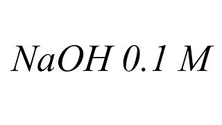 Como preparar una solución de NaOH 01 M Química General [upl. by Mariano932]