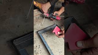 MS angle frame making using magnetic right angleYouTube shorts [upl. by Ahusoj653]