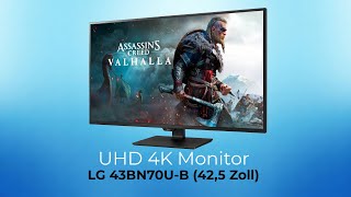 Test LG 43BN70U  425quot Zoll 4K Monitor  zum Arbeiten oder doch eher ein Fernseher [upl. by Arlene]