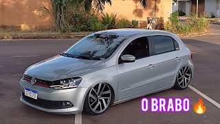 GOL G6 COM SUSPENSÃO AR E RODAS DO JETTA GLI [upl. by Aneeled]