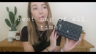 Chanel Lambskin WOC review [upl. by Golanka]