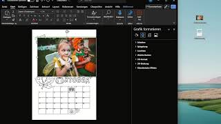 Bastelkalender Kinder Bilddateien in Word oder Pages einfügen [upl. by Justus]