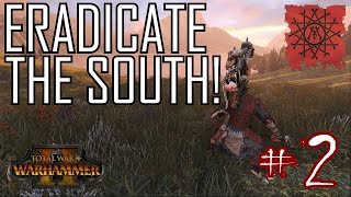 ERADICATE THE SOUTH  Clan Mors 2 Total War Warhammer 2 Campaign [upl. by Ylatan]