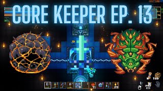 Defeating RaAkar and Igneuos and obtaining the Rune Song in Core Keeper [upl. by Kiley]