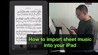 How to Import Sheet Music to Your iPad [upl. by Alie]