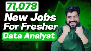 Good news  71073 New jobs for Fresher Data Analyst 🚀🚀 [upl. by Sibylle]