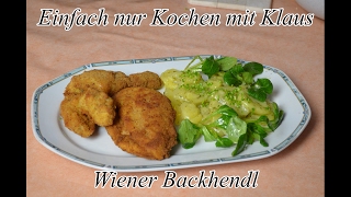 Wiener Backhendl mit selbstgemachtem Kartoffelsalat  Der Klassiker [upl. by Nitsyrc302]