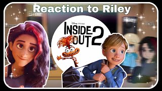 INSIDE OUT 2 riley amp friends react to riley  Gacha react  GCRV [upl. by Lehrer]