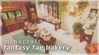 Minecraft Fantasy Fae Bakery 🍰🧁  Speedbuild  CIT Resource Packs [upl. by Prosper]