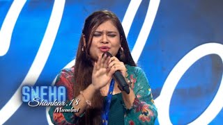 Sneha Shankar’s Unforgettable Mere Rashke Qamar Performance on Indian Idol [upl. by Toft17]