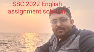 SSC 2022 English assignment solutionEnglish assignment 3 SSC 2022Assignment 3 English solution [upl. by Dwyer]