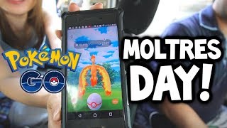 How TOP JAPANESE PLAYERS do SHINY MOLTRES DAY in Pokémon GO 50 RAIDS [upl. by Idleman]