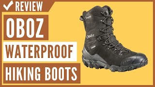 Oboz Mens Bridger 10 Insulated B Dry Waterproof Hiking Boots Review [upl. by Alle]