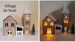 Notre village de Noël 2019 fait main partie 3 Handmade Christmas village [upl. by Negaet861]