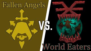 Tactical Veterans with Grenade Support  Fallen Angels Vs World Eaters  DoW Unification Mod [upl. by Akcebar832]