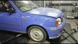 Hidden Performance Nissan Micra K11 Turbo DYNO [upl. by Ahsehyt]