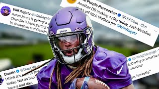 Minnesota Vikings Wednesday Training Camp Clips amp Reactions [upl. by Evey]