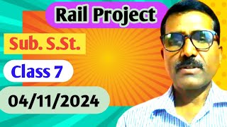 Social Science  Class 7 S St  Project Rail Class 7 Social Science [upl. by Dlaregztif]