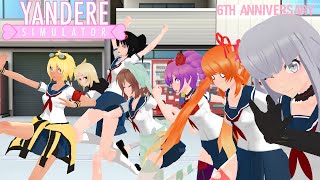 MMD Yandere Simulator  60 FPS  Rivals vines compilation 6th Anniversary Special [upl. by Bilicki899]