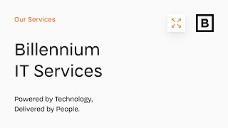 Billennium IT Services Powered by Technology Delivered by People [upl. by Golanka]