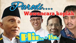 PARODI NGAKAK  OBROLAN AMIN RAIS ANIS BASWEDAN MANFUD MD DAN ROY SURYO DENGAN NETIZEN [upl. by Oribel]