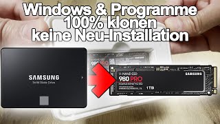 Windows amp Programme 100 klonen  ganz leicht  Samsung Magician [upl. by Beitris]